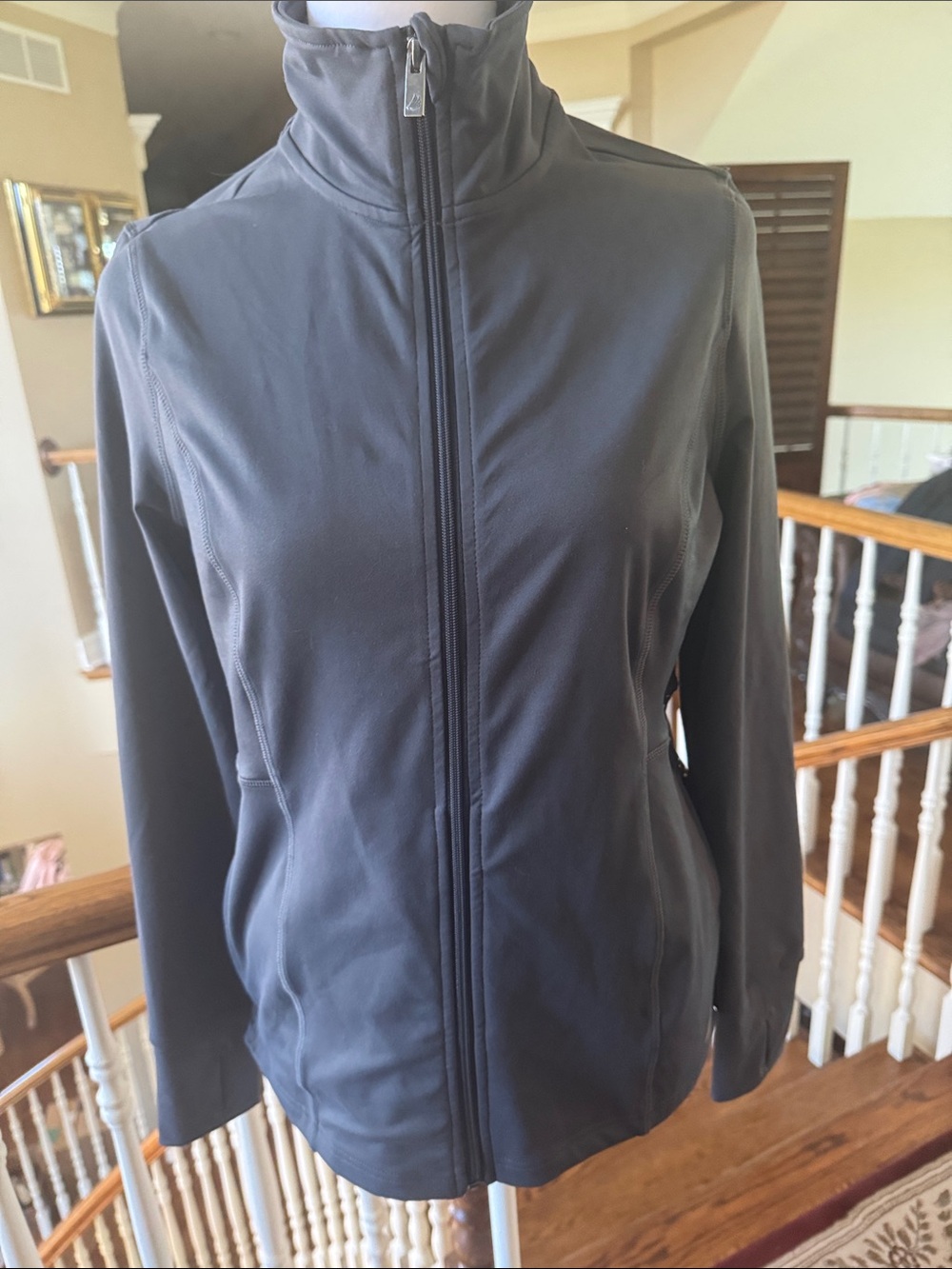 Women's  charcoal Free2B. Zip-Up Jacket